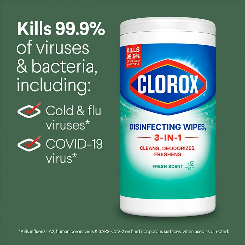 Clorox™ Clean Disinfecting Cleaning Wipes₁ | Crisp Lemon - Image 4