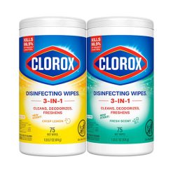 Disinfecting Cleaning Wipes  - 75 Count [Pack of 2]