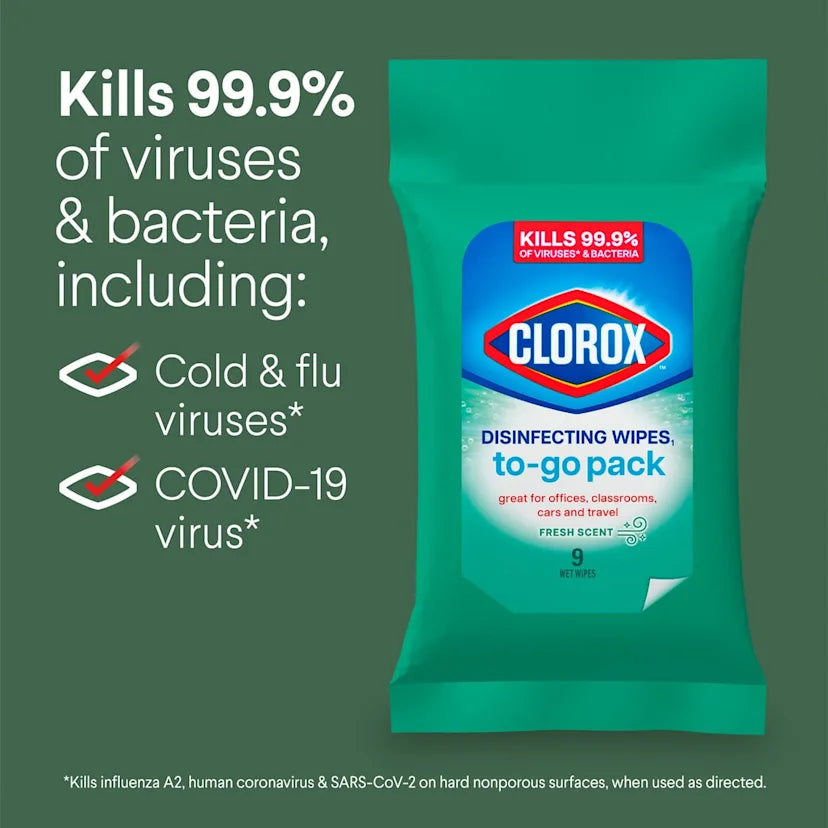 Clorox™ Disinfecting Cleaning Wipes1 To Go Pack | Fresh Scent - Image 6