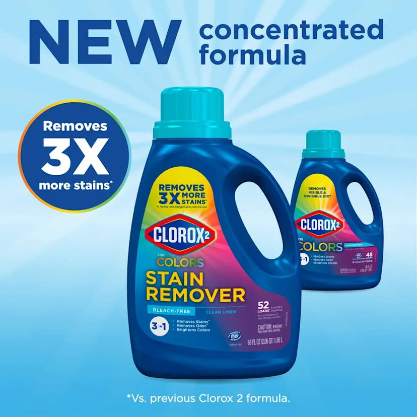 Clorox 2™ Clean for Colors Bleach-Free Laundry Stain & Odor Remover Liquid | Clean Linen - Image 3