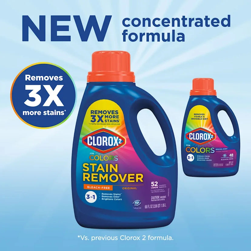 Clorox 2™ Clean for Colors Bleach-Free Laundry Stain & Odor Remover Liquid | Clean Linen - Image 2